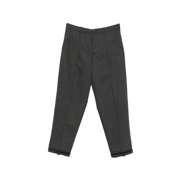 Nineinthemorning Meteorite Pinstripe Wide-leg Trousers
