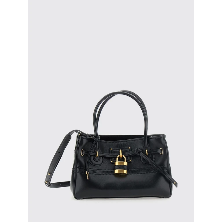 CHLOÉ Paddington Handbag in Calf Leather with Padlock and Removable Shoulder Strap (CH26WS823S60001)