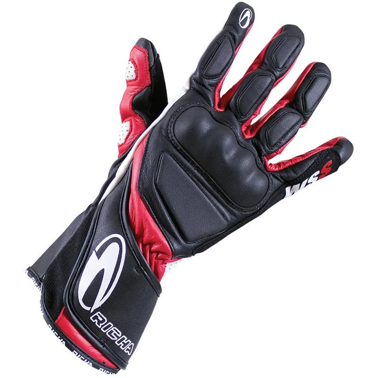 WSS Motorcycle Gloves S Black Red