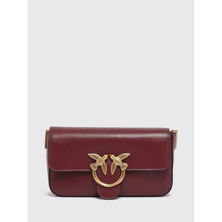 Mini sac Love Birds Pinko avec boucle logo métallique