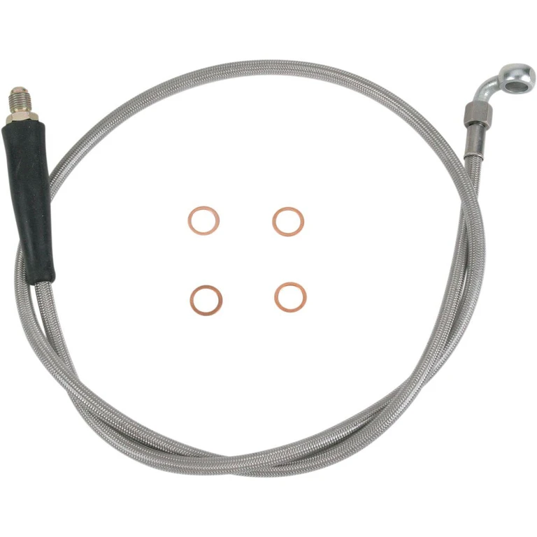 K01-3-020/P-CL - Moose Racing Stainless Steel Braided Clutch Hose For KTM EXC125 1998-2002 - Chrome