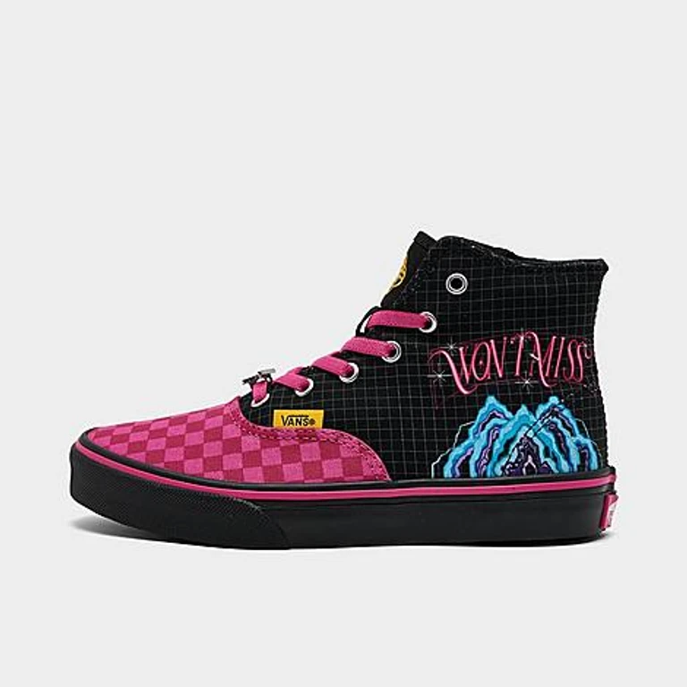 Little Kids x KPop Demon Hunters Authentic Hi Casual Shoes in KPop Mira Black Size: 1.0
