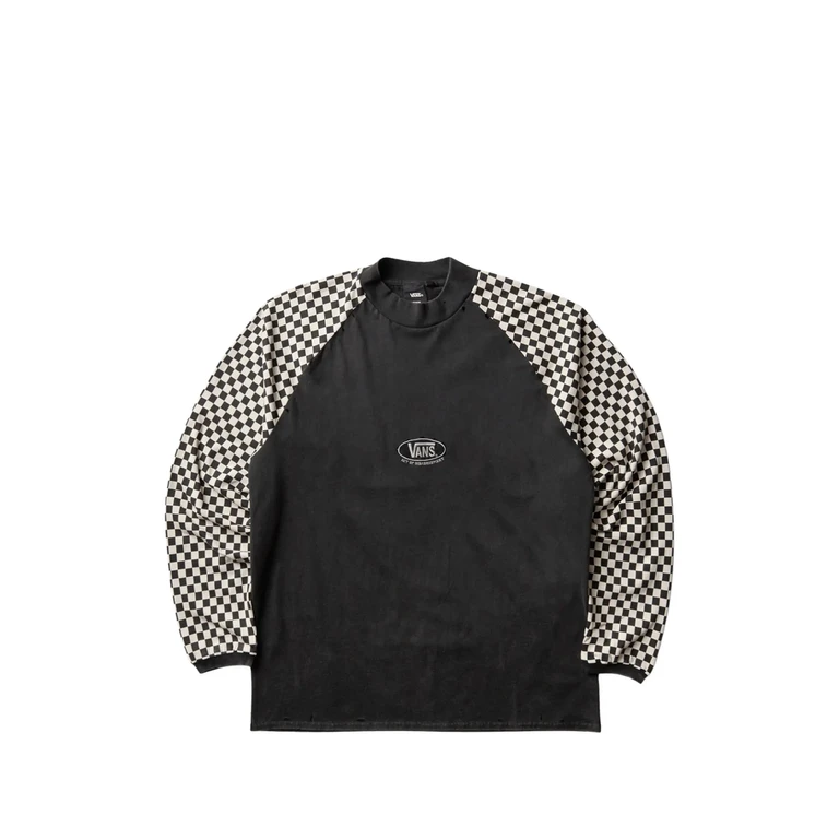 Vans Long Sleeve Check Print T-Shirt