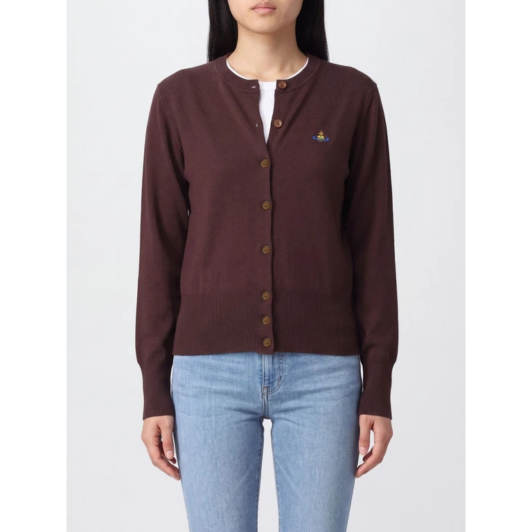 Cardigan Bea Vivienne Westwood en pure laine avec Orb brodé