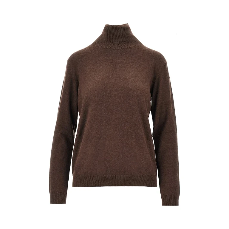 MAX MARA WEEKEND Silk and wool-blend knitted turtleneck Woman XS