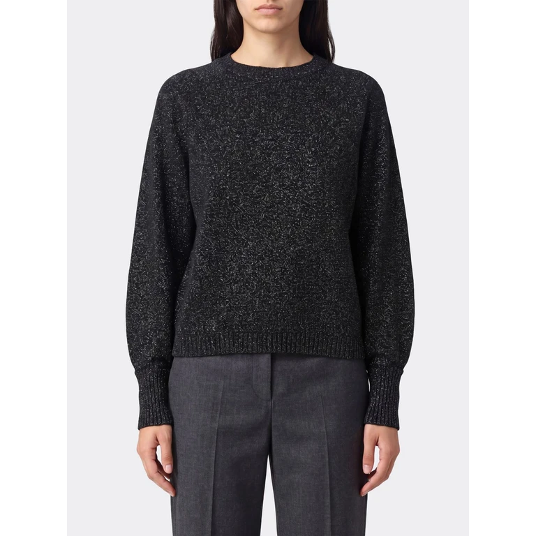 Wool and Cashmere Blend Lurex Yarn Jumper (262TP351213934)