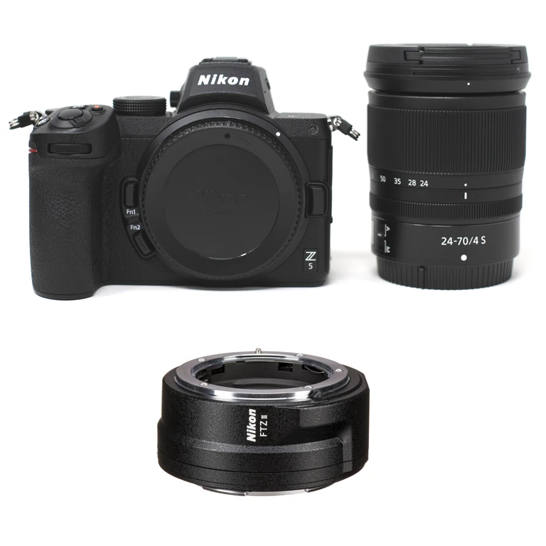 Z5 Mirrorless Camera with Z 24-70mm f/4 S Lens with FTZ II Mount Adapter