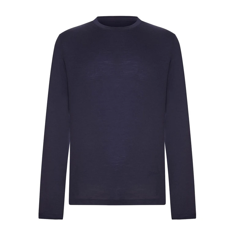 Pull Col Rond - Bleu Marine