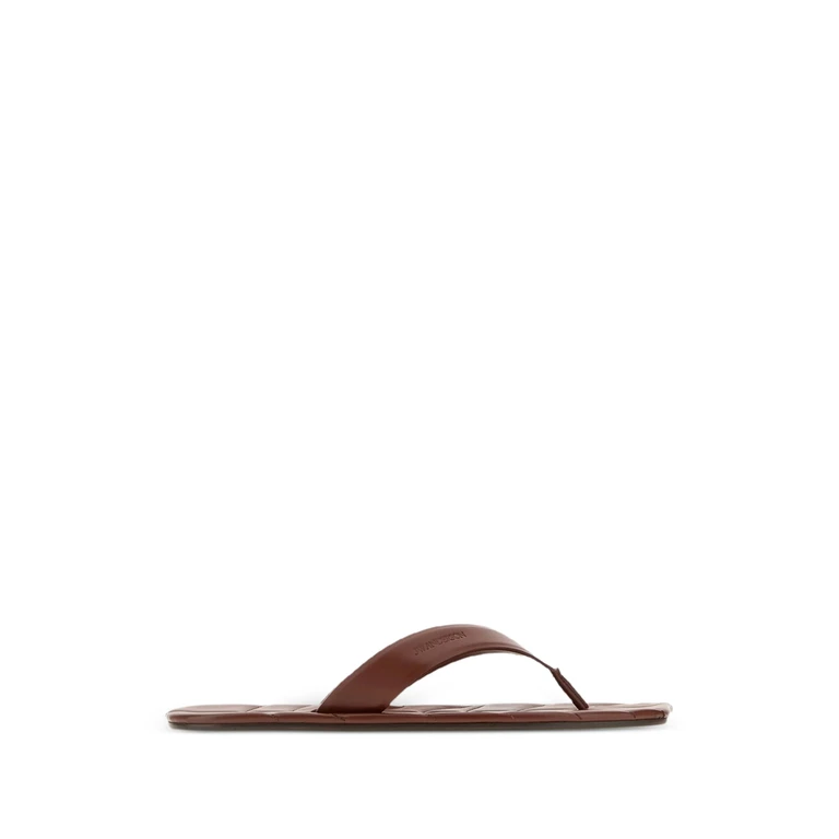 Jw Anderson Leaf Quilted Flip-flops