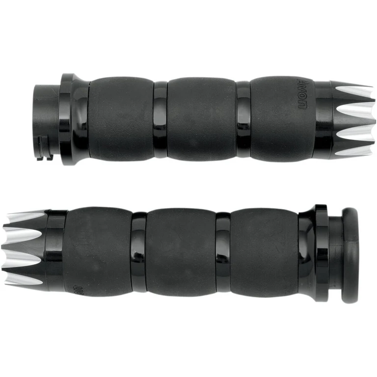 AIR-96-ANO-EX - Avon Grips Excalibur Velvet Air Grips For Harley Davidson FLD 1690 2012-2013 - Black