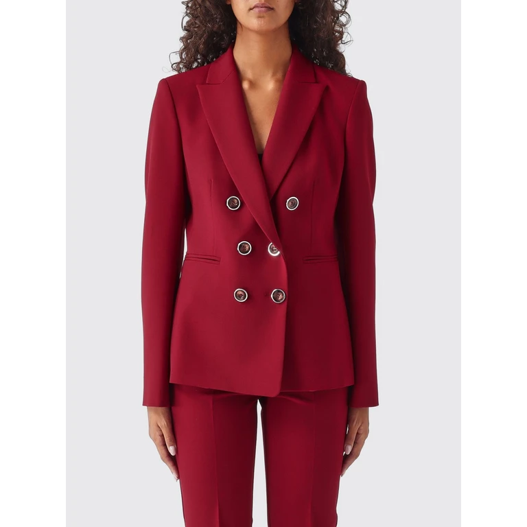 Alexia Cropped Double-Breasted Crêpe Blazer with Rever Collar (100256A3DAR59)