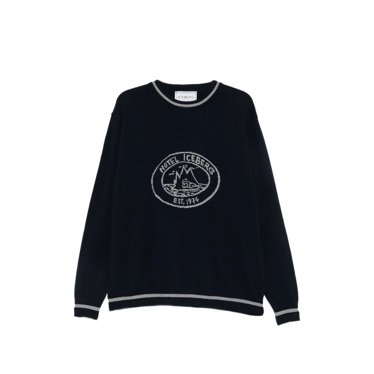 Logo-intarsia Tipped Sweater