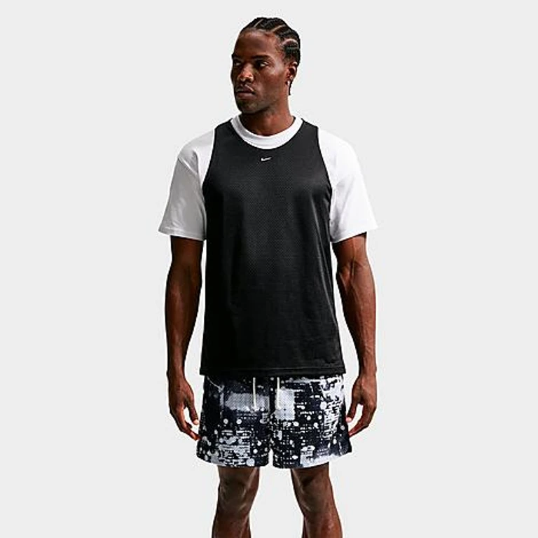 Canotta da basket Nike Standard Issue Practice Mesh in Black/Pale Ivory