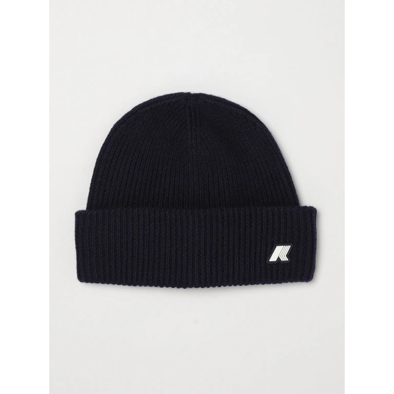 Boy's Wool Beanie Hat with Turn-Up Cuff and Contrast Logo (K31358WK89)