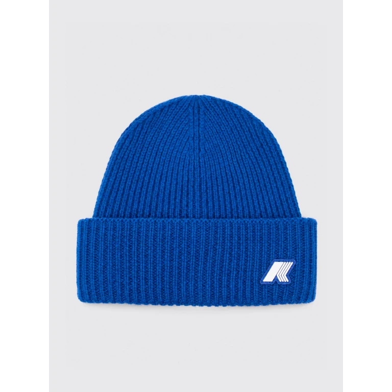 Boy's Wool Beanie Hat with Turn-Up Cuff and Contrast Logo (K31358W063)