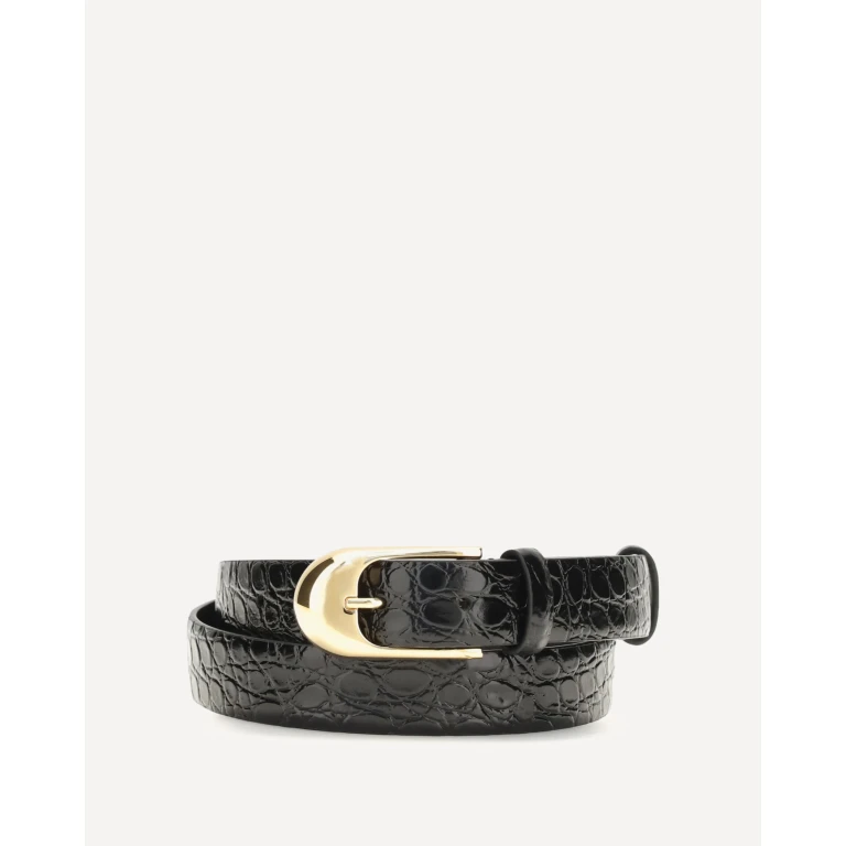 Dome leather Belt Female 80
