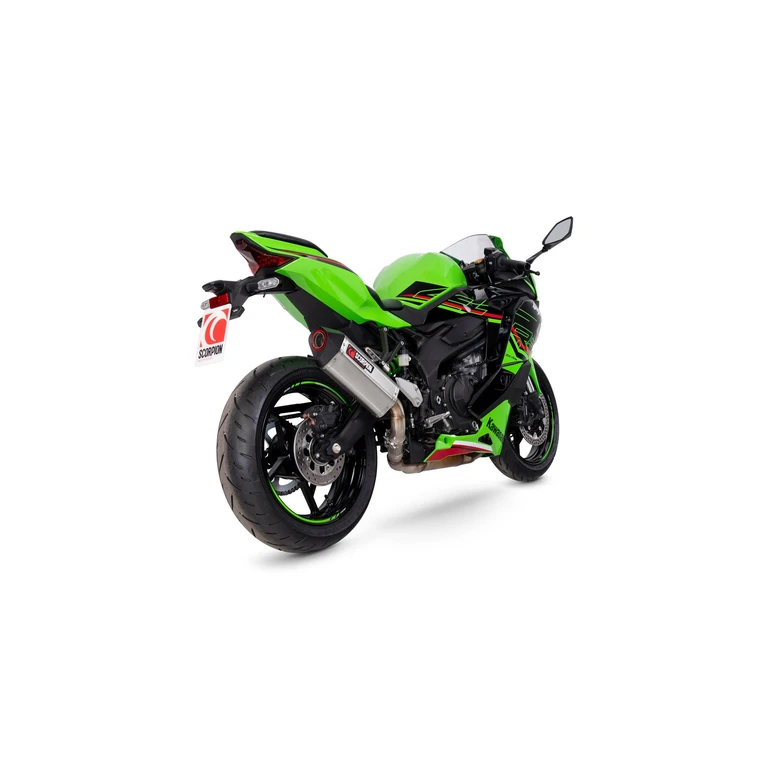RKA146SEO - Scorpion Serket Parallel Slip-On Stainless Steel For Kawasaki ZX-4RR 2023-2025