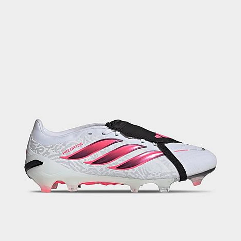 Men's Predator Pro Fold-Over Tongue Firm Ground Soccer Cleats in Cloud White/Solar Turbo/Core Black Size: 5.5