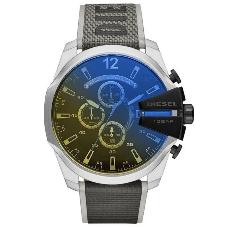 DZ4523 Mega Chıef 54mm Leather Black Mens Watch