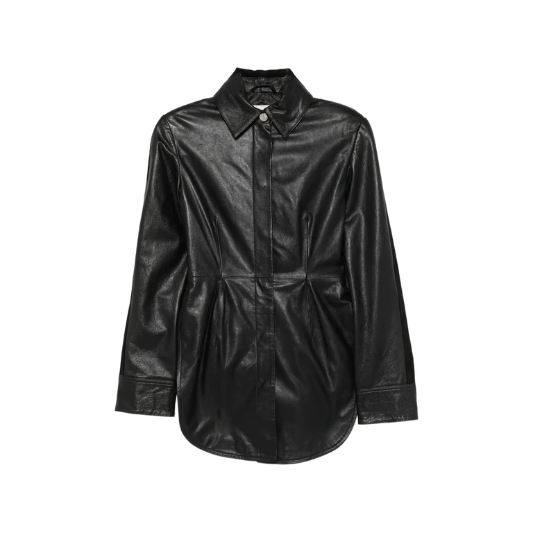 SpsCoccole Paneled Leather Jacket