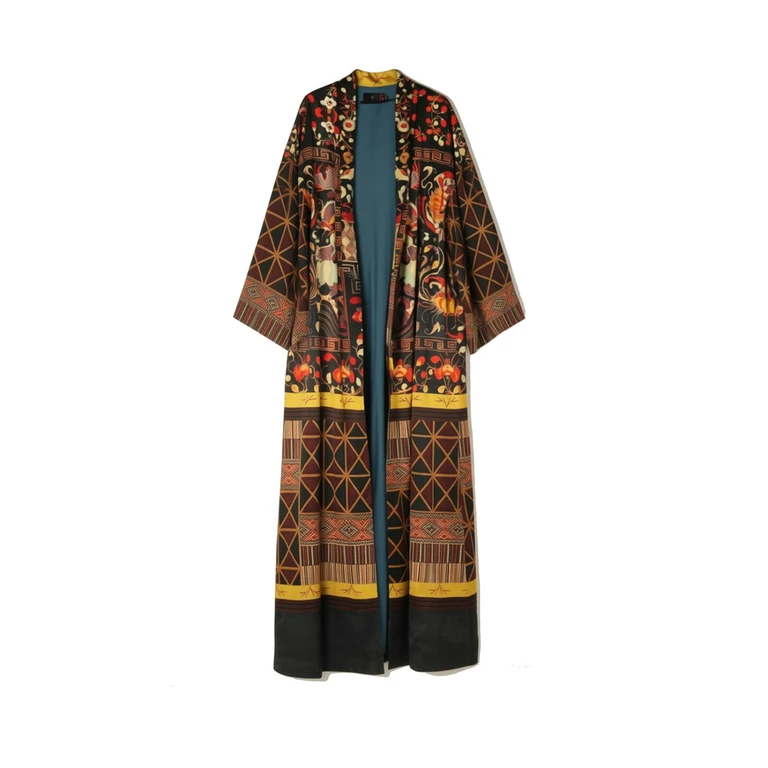Dragon Printed Long Cardigan