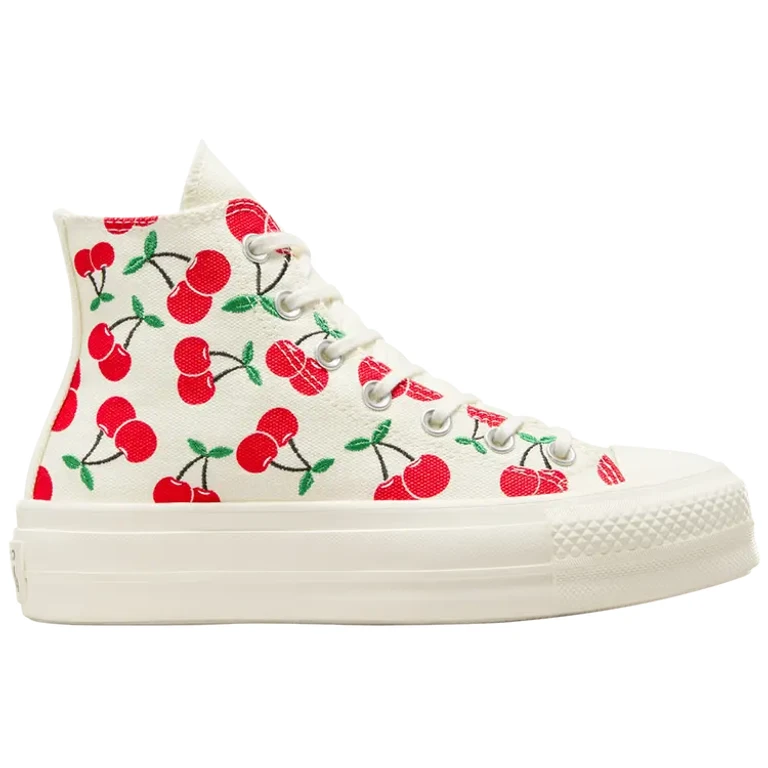 Chuck Taylor All Star Lift Women's Sneakers - Cherry Print Canvas High-Top