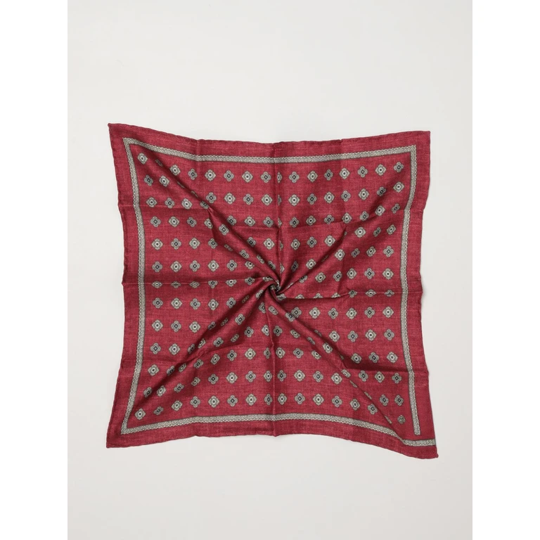 BRUNELLO CUCINELLI Floral Print Pure Silk Pocket Square (MI8950091C2125)