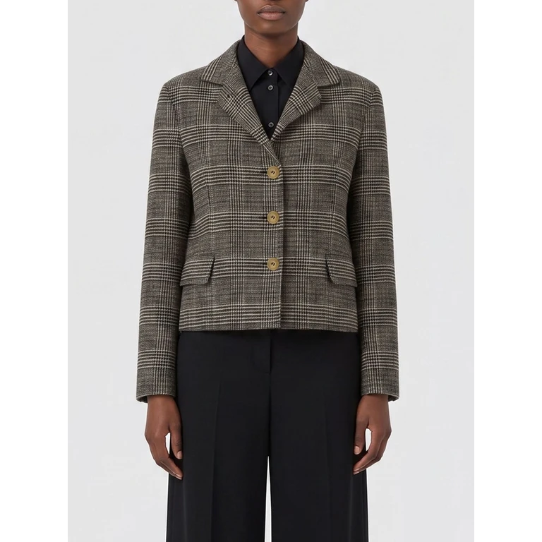 blazer met macroruit