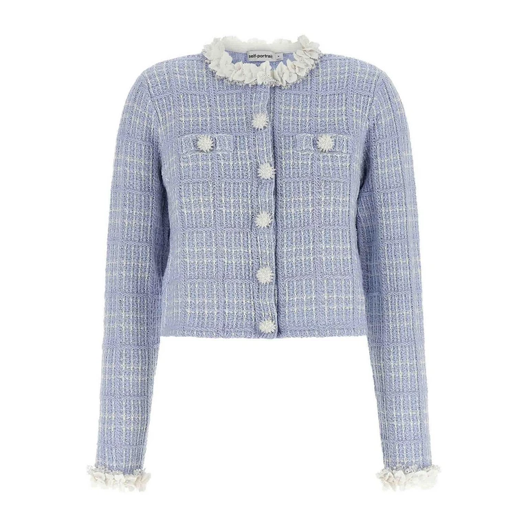 Self Portrait Veste Casual - Bleu (AW26146JABLUE)