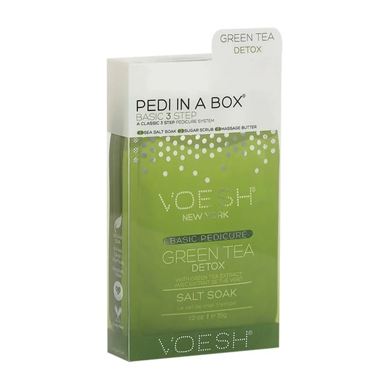 3 Step Basic Pedi in a Box Green Tea Detox