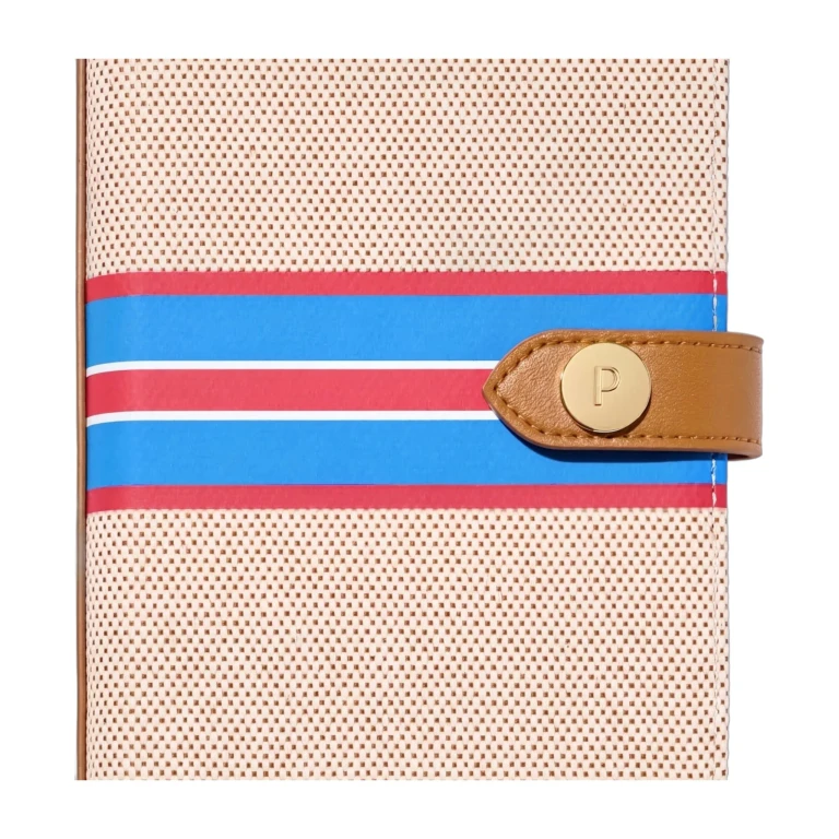 Cabana Passport Case Paloma Vegan Leather Recycled Canvas Travel Holder