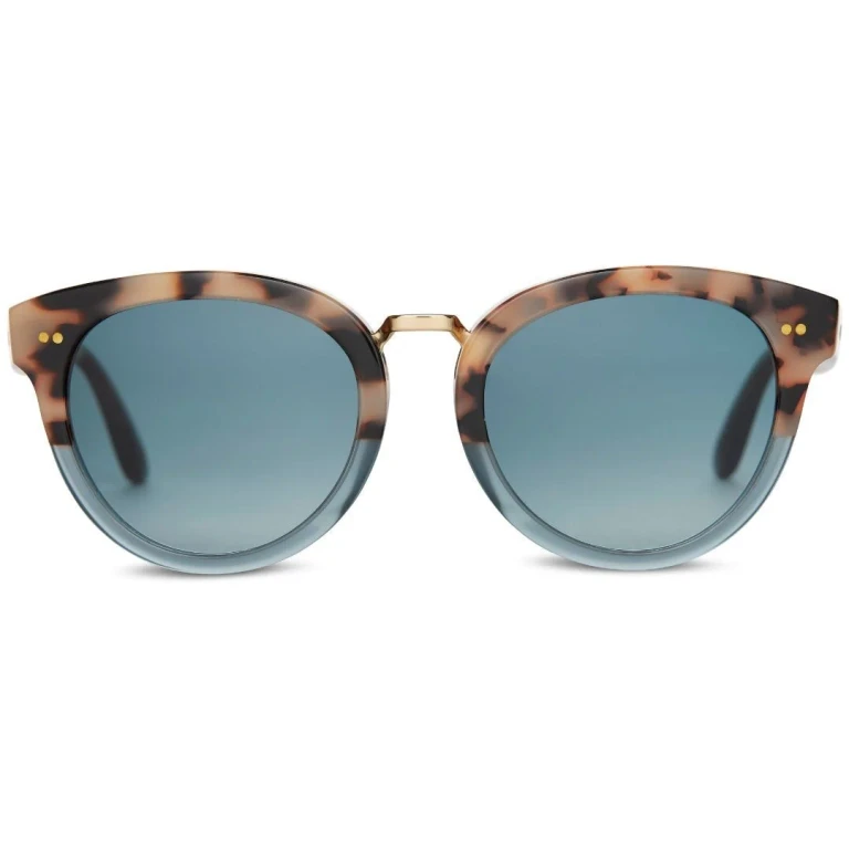 Handcrafted Yvette Cream Tortoise Teal Fade