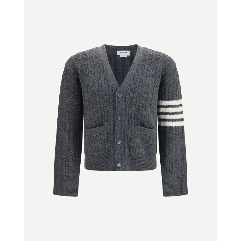 V-neck Sweater with Anchor embroidery on the back Male 3