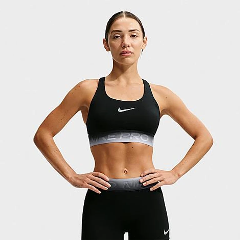 Women's Pro Light Support Non-Padded Sports Bra in Black/Ghost Size: XXS