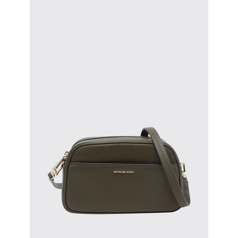 Jet Set Leather Camera Crossbody Bag with Metal Logo (32F5GJ6C5L282)