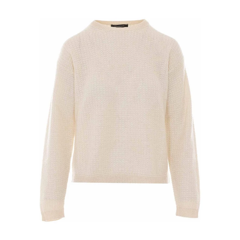 Pull Col Rond - Blanc (MAD216F068M27225)