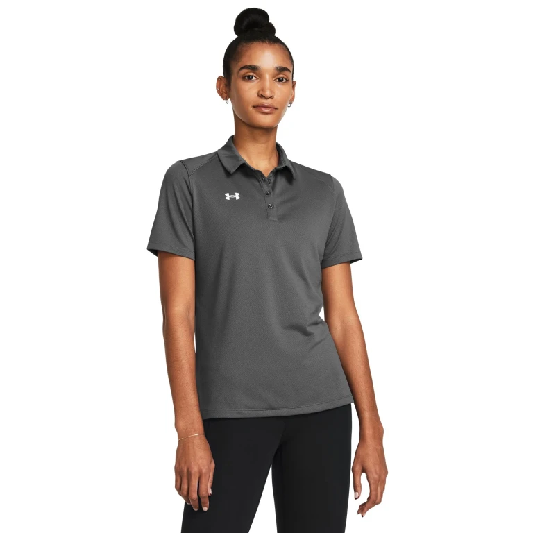 Womens UA Tech Polo - Castlerock/White Tech Polo