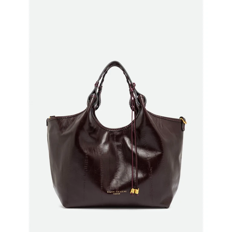 Dua Cowhide Leather Handbag with Magnetic Closure (BS12679EELPSLYANTIQUERUBY)