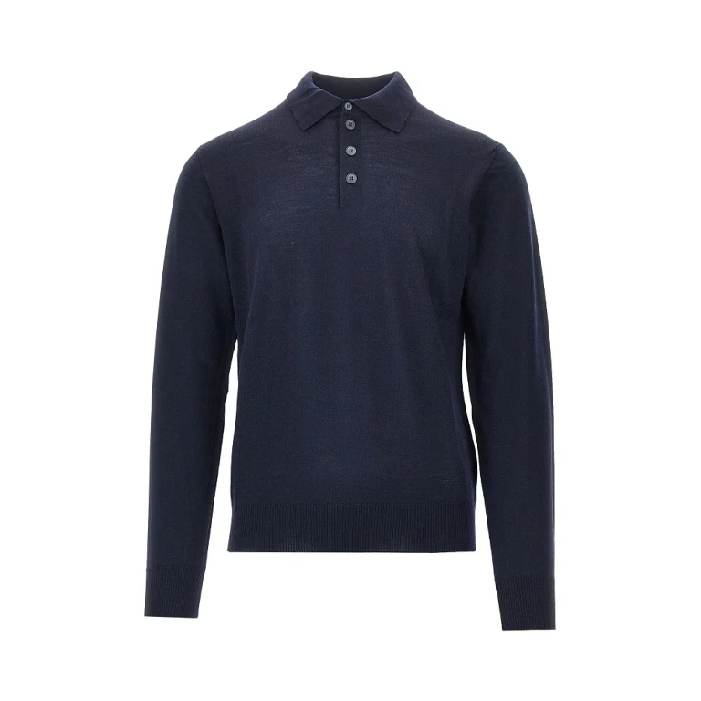 Fine knit polo sweater Man S