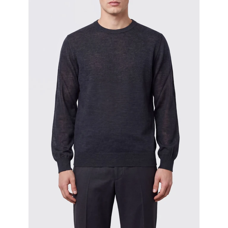 Extrafine Merino Wool Long-Sleeve Crewneck Jumper (401701039)
