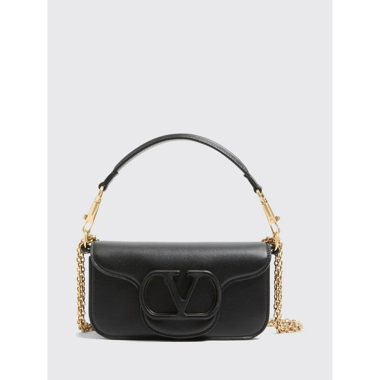 Sac mini Locò en cuir de veau Valentino Garavani avec signature VLogo