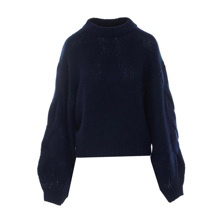 Pull Lisa Yang à col rond - Bleu