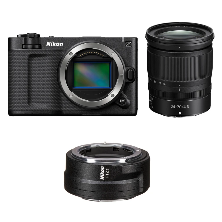 ZR 6K Cinema Camera with Z 24-70mm f/4 S Lens with FTZ II Mount Adapter