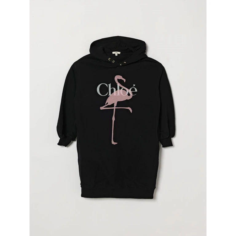 CHLOÉ Dress Kids color Black (C2124509B)