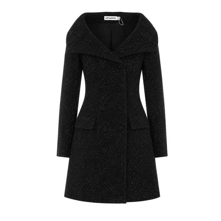 Self Portrait Robe Courte - Noir (057SBLACK)