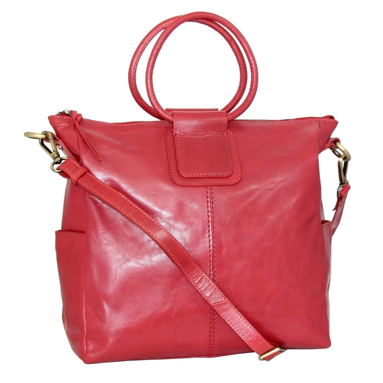 Jara's Ring Leather Tote - Brick