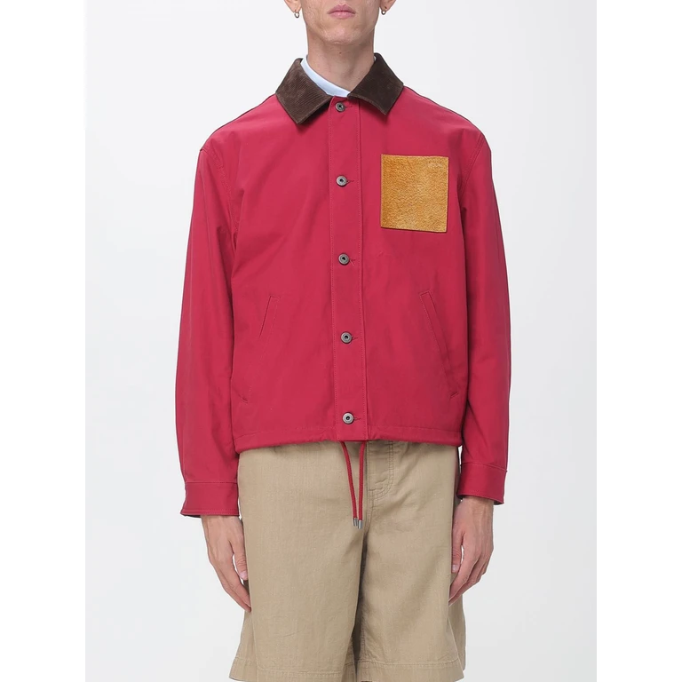 Workwear Cotton Jacket with Velvet Contrast Collar (H526Y03WDQ7100)