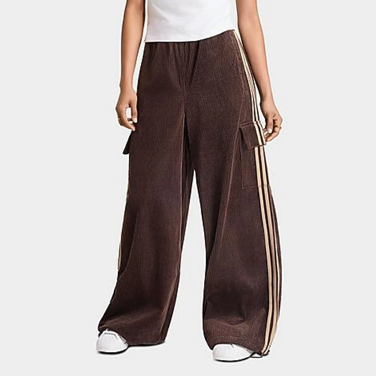 Originals Ribfluweel 3-Stripes Cargobroek