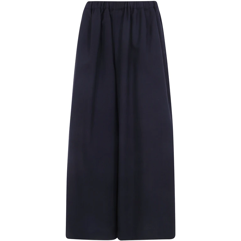 Trousers Wide-Leg "Wool Georgette"