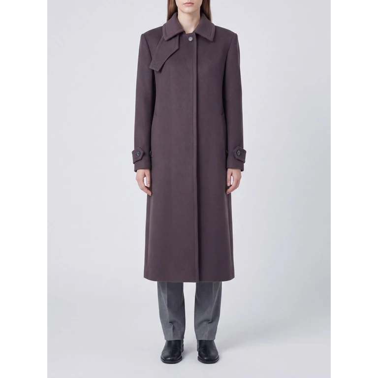 Single-Breasted Virgin Wool and Cashmere Coat (BETHANY350001UEM940)